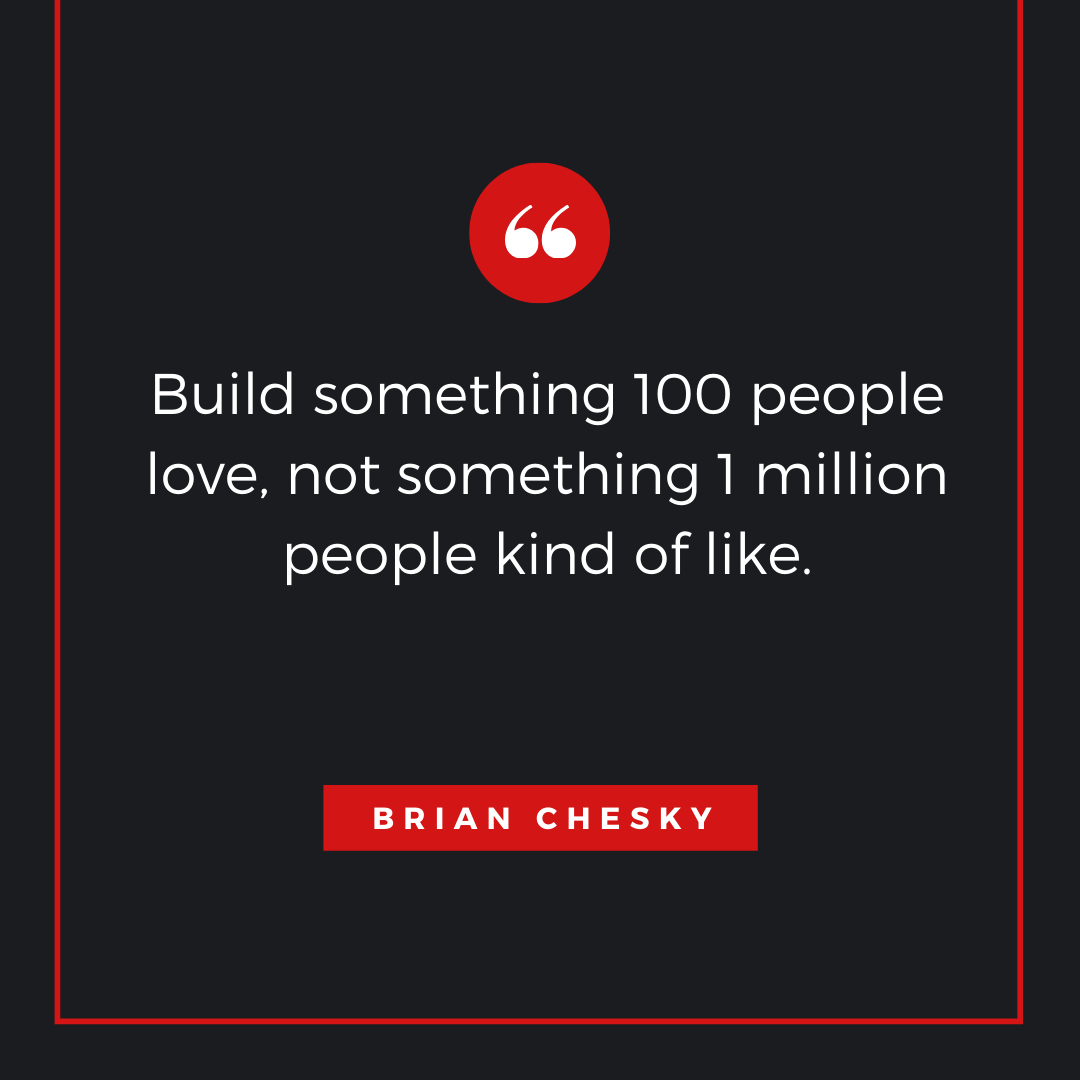 Quote by Brian Chesky - 50 Inspirational Quotes by highly successful entrepreneurs - Huntlancer | On the hunt for freelance talent