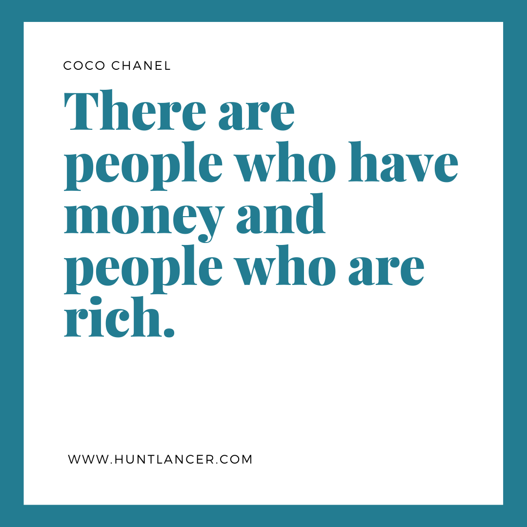 Quote by Coco Chanel - 50 Inspirational Quotes by highly successful entrepreneurs - Huntlancer | On the hunt for freelance talent 