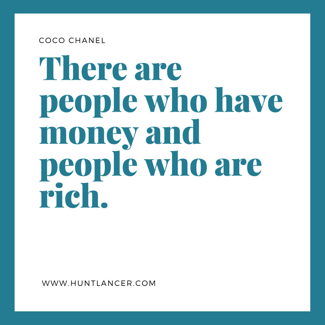 Quote by Coco Chanel - 50 Inspirational Quotes by highly successful entrepreneurs - Huntlancer | On the hunt for freelance talent