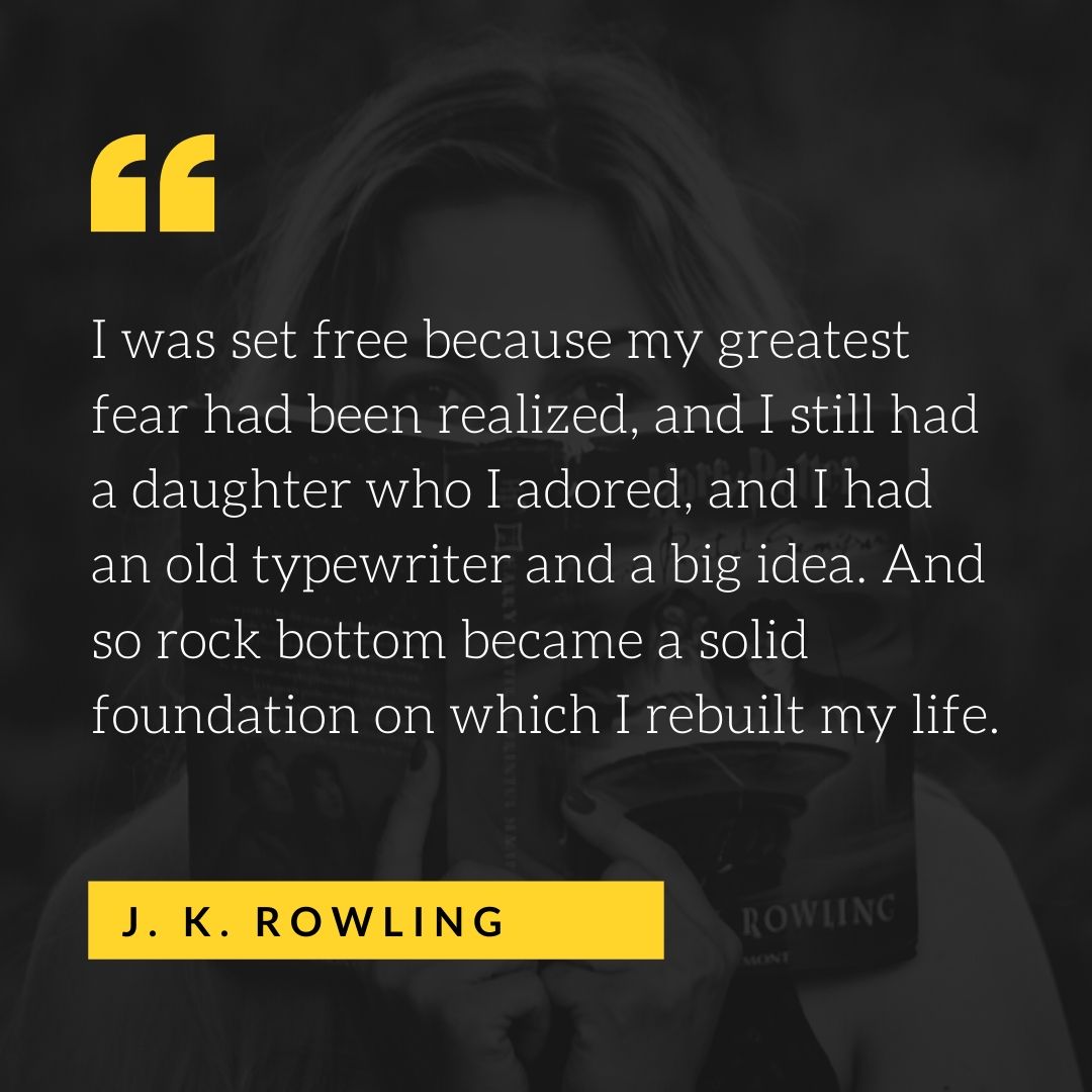 Quote by J.K. Rowling - 50 Inspirational Quotes by highly successful entrepreneurs - Huntlancer | On the hunt for freelance talent