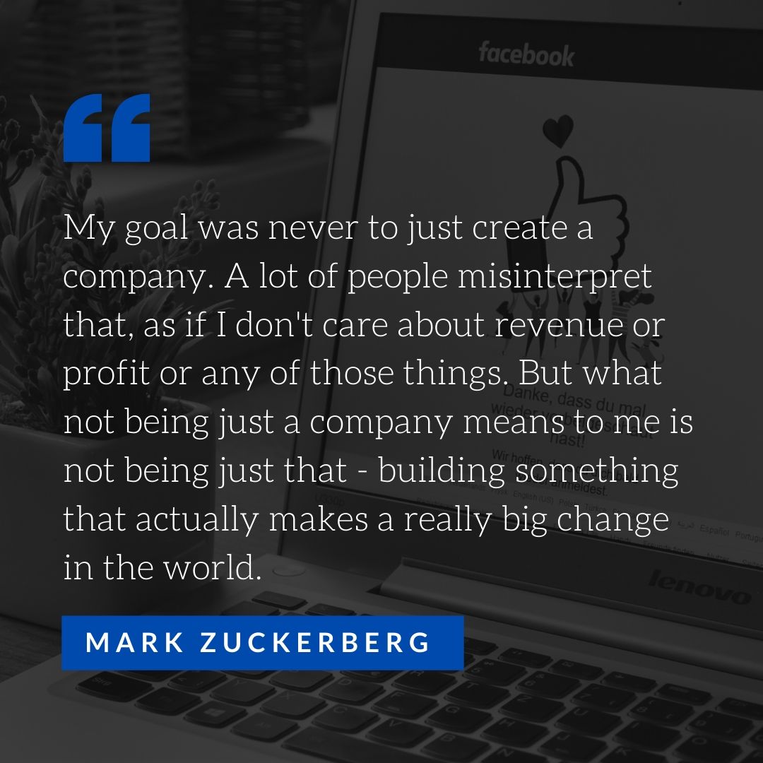 Quote by mark Zuckerberg - 50 Inspirational Quotes by highly successful entrepreneurs - Huntlancer | On the hunt for freelance talent