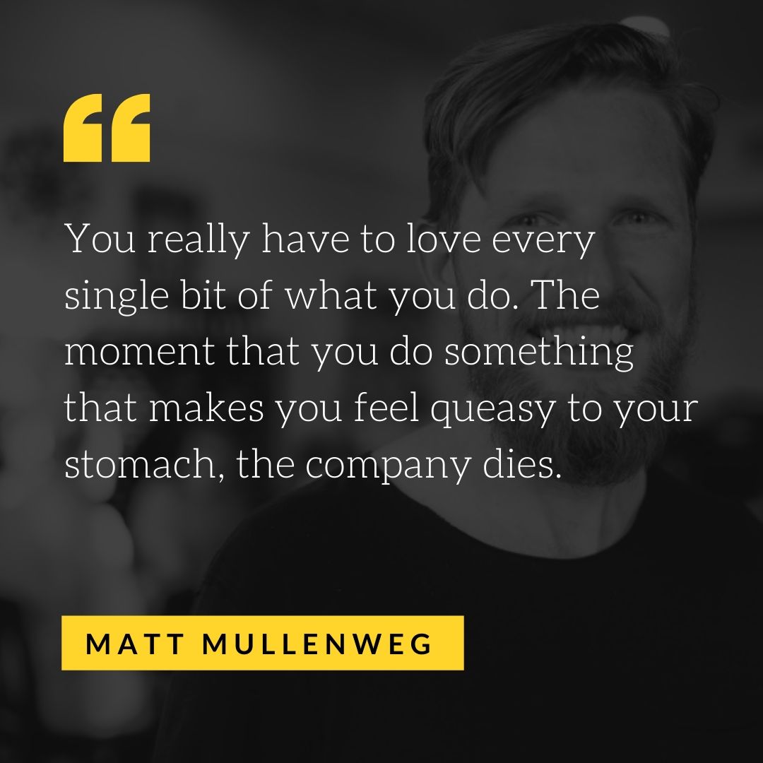 Quote by Matt Mullenweg - 50 Inspirational Quotes by highly successful entrepreneurs - Huntlancer | On the hunt for freelance talent