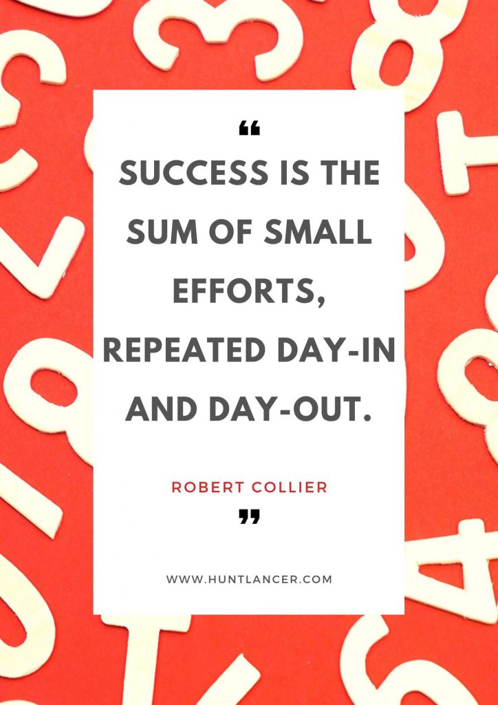 Robert Collier - 50 Motivational Quotes for Freelancers and Entrepreneurs | Huntlancer - On the hunt for freelance talent