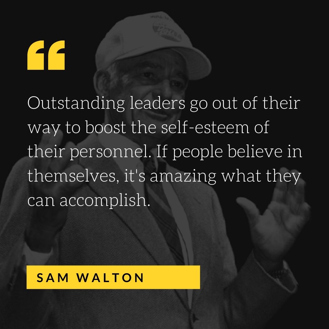 Quote by Sam Walton - 50 Inspirational Quotes by highly successful entrepreneurs - Huntlancer | On the hunt for freelance talent