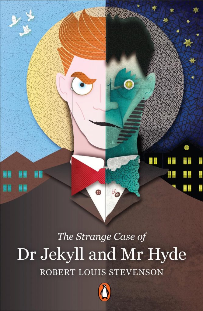 Dr Jekyll and Mr Hyde by Robert Louis Stevenson | Book cover design by Martin Smith, UK | 20 Inspiring Book Cover Designs of Great Classics by Artists on Behance