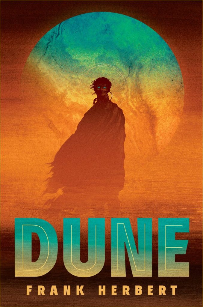 Dune by Frank Herbert | Book cover design by Matt Griffin, Ireland | 20 Inspiring Book Cover Designs of Great Classics by Artists on Behance