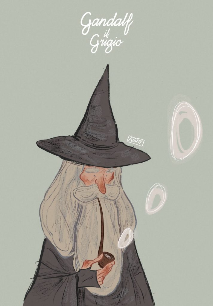 Gandalf the Grey by Agnese Innocente, Italy  | The Lord of The Rings Fan Art Collection 2020