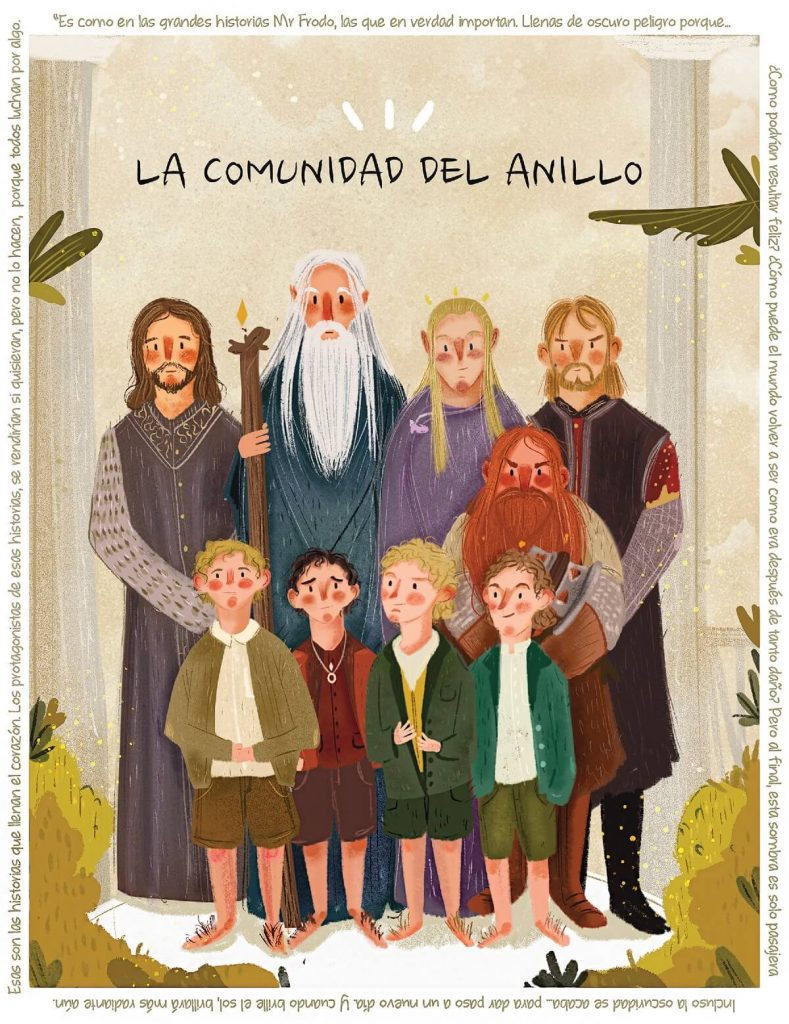 The Fellowship of the Ring by Eliza Moreno, Mexico | The Lord of The Rings Fan Art Collection 2020