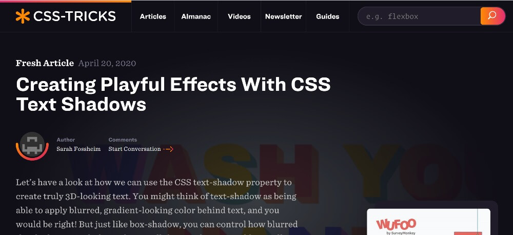 CSS-Tricks on 25 Essential blogs for freelancers in 2020 by Huntlancer