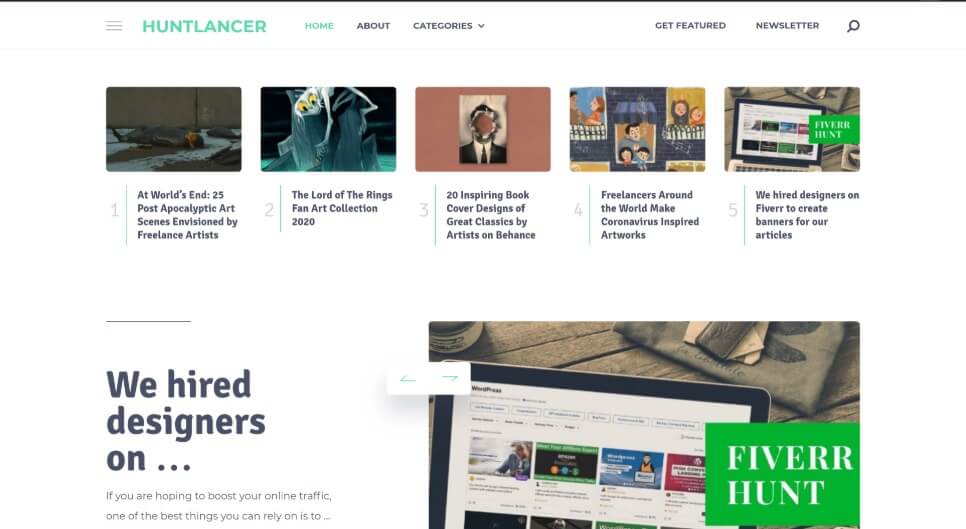 Huntlancer on 25 Essential blogs for freelancers in 2020 by Huntlancer