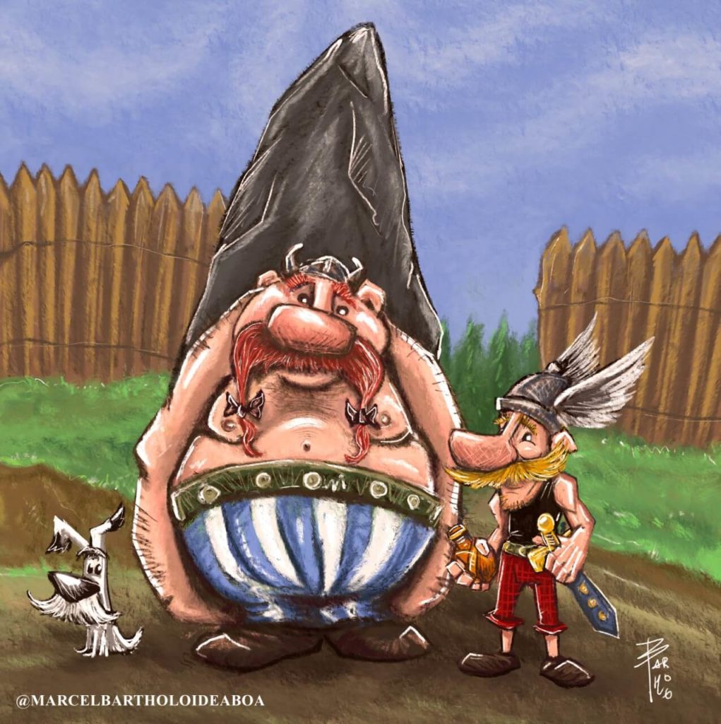 Asterix and Obelix by Marcel Bartholo, Brazil - Huntlancer