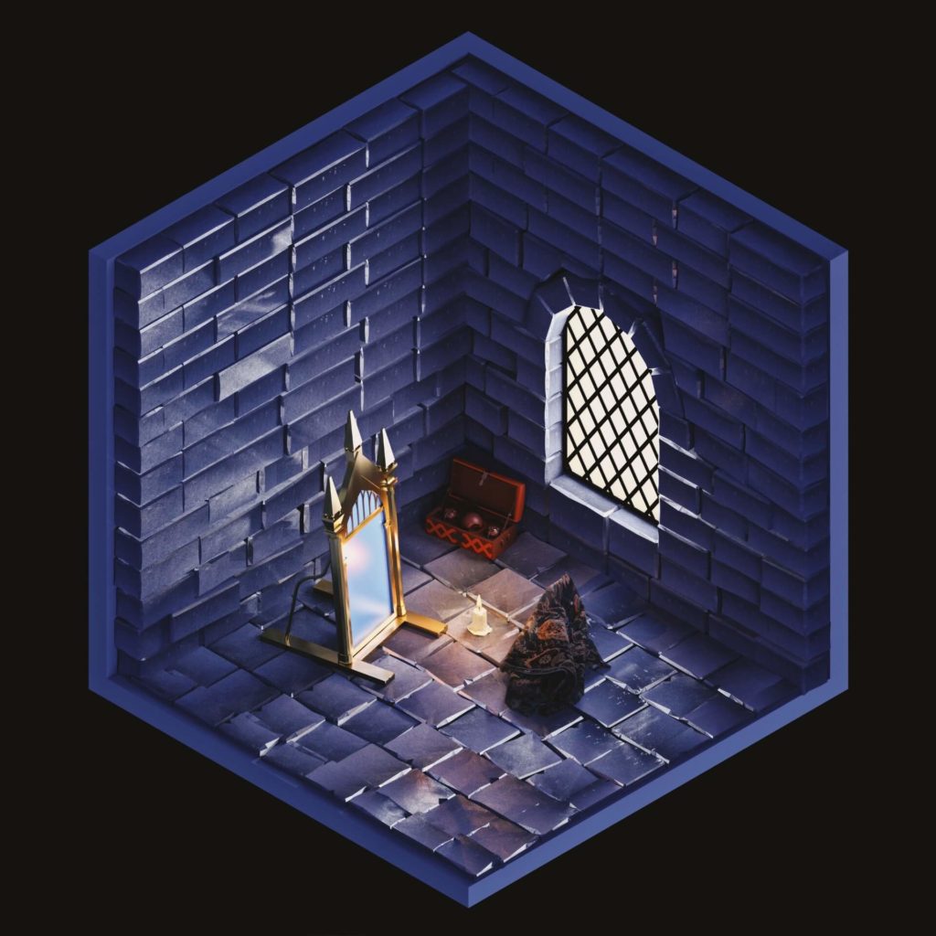 The Rooms Project on Huntlancer | Hogwarts room with artifact Mirror of Erised and Cloak of invisibility.