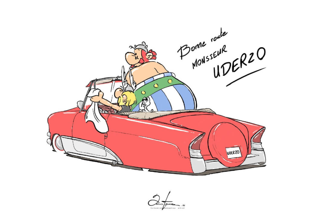 Tribute to Albert Uderzo by Alexis Taccoen, France - Huntlancer