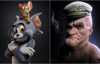 The World of Gene Deitch: 3D Artists create Tom and Jerry, Popeye Inspired Characters