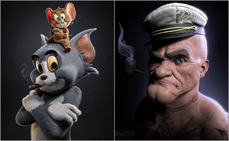 The World of Gene Deitch: 3D Artists create Tom and Jerry, Popeye inspired Characters