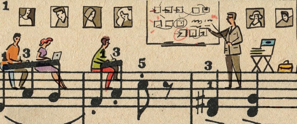 Sheet Music Art in Detail by Russian Studio 'People Too' - Excerpt 2 from Hollywood music schools