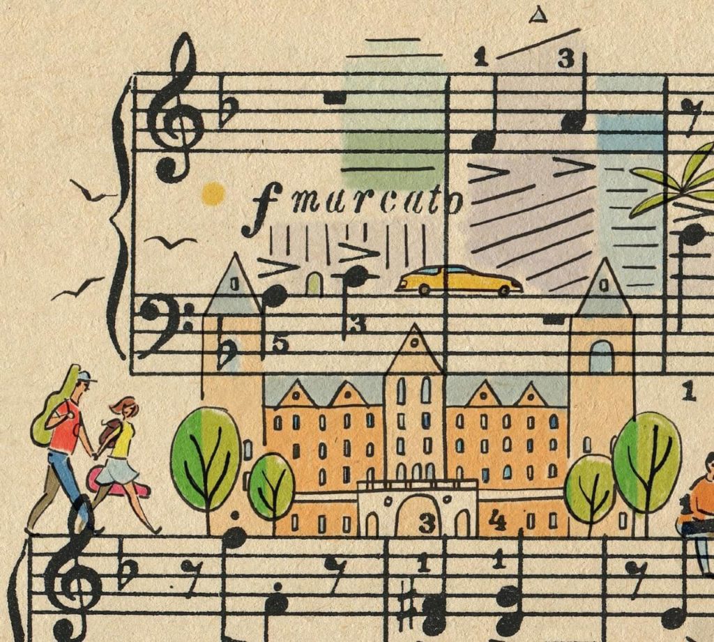 Sheet Music Art in Detail by Russian Studio 'People Too' - Excerpt 3 from Hollywood music schools 