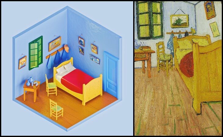 The Rooms Project: Artist recreates iconic rooms as detailed 3D minimalist art