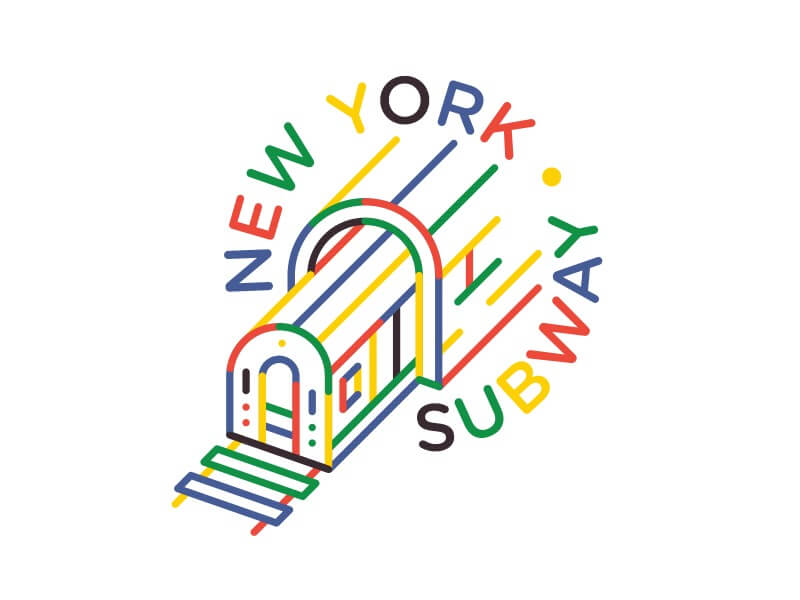 Damian Orellana, USA - New York Subway Logo | Creative Logo Designers to Hire Online in 2023