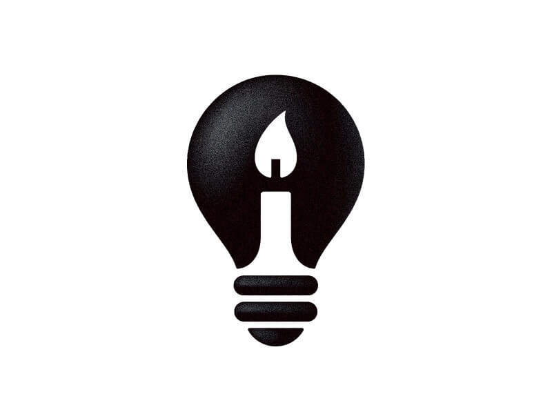 Kakha Kakhadzen, Georgia - Light Bulb Candle Logo Symbol | Creative Logo Designers to Hire Online in 2023