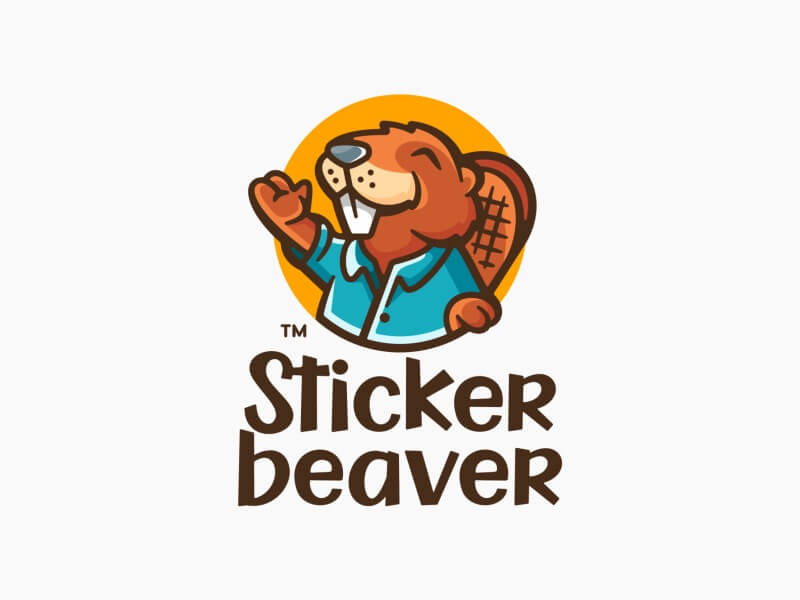 Milos Djuric, Serbia - Sticker Beaver Logo | Creative Logo Designers to Hire Online in 2023