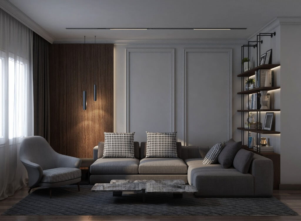 Contemporary Living Room by Nada Elabd, Egypt | Freelance Interior Designers: Inspiring Living Room Design Styles on Huntlancer