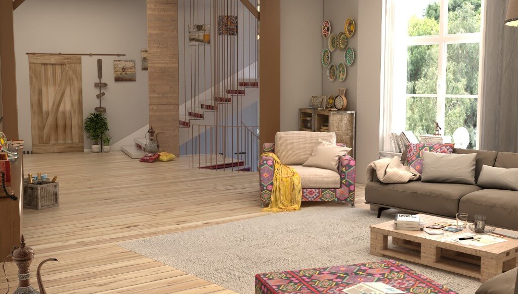 Bohemian living room by Suzan El Tourky, Egypt | Freelance Interior Designers: Inspiring Living Room Design Styles on Huntlancer