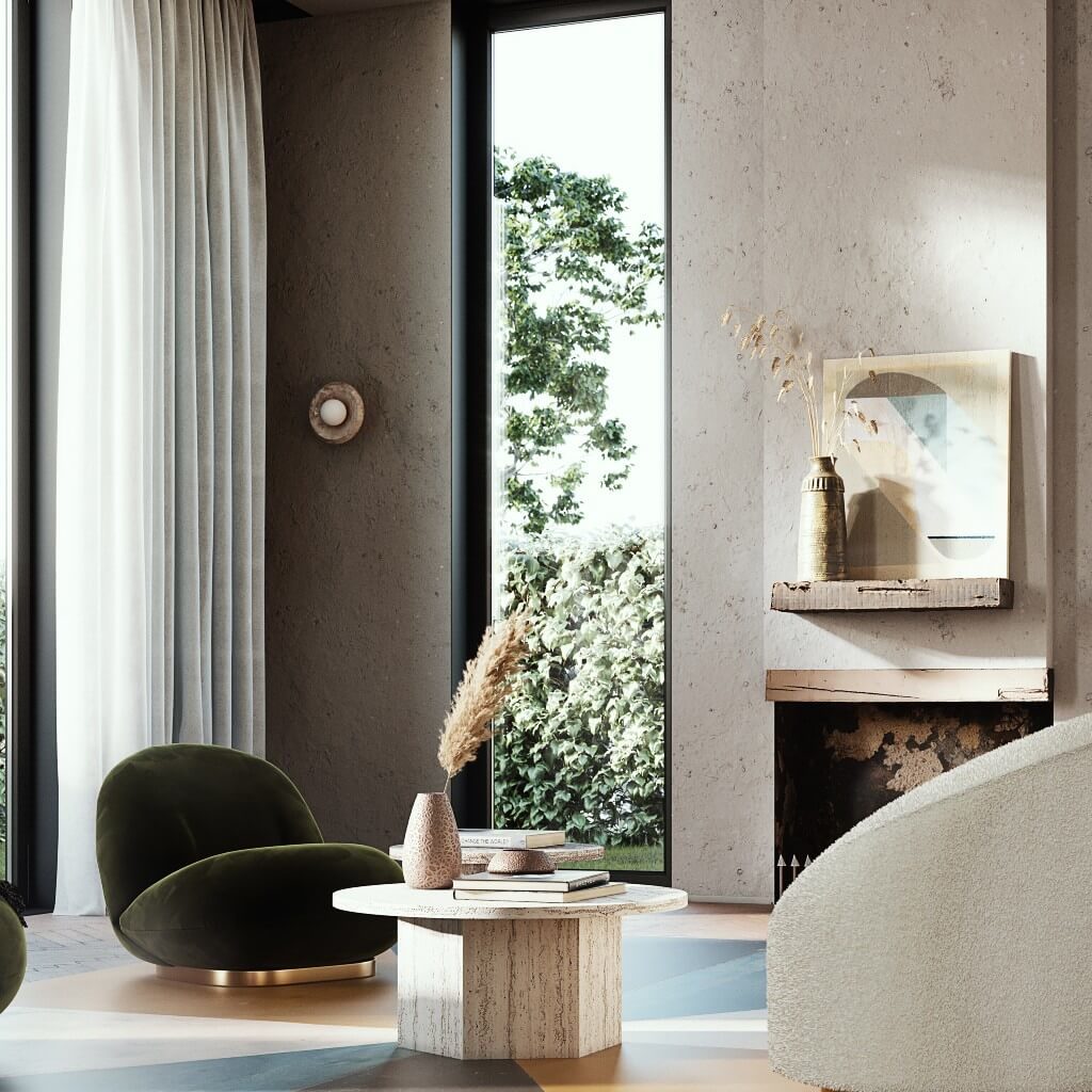 Modern Rustic Style Living Room by Tayyab Tanvir, Saudi Arabia | Freelance Interior Designers: Inspiring Living Room Design Styles on Huntlancer