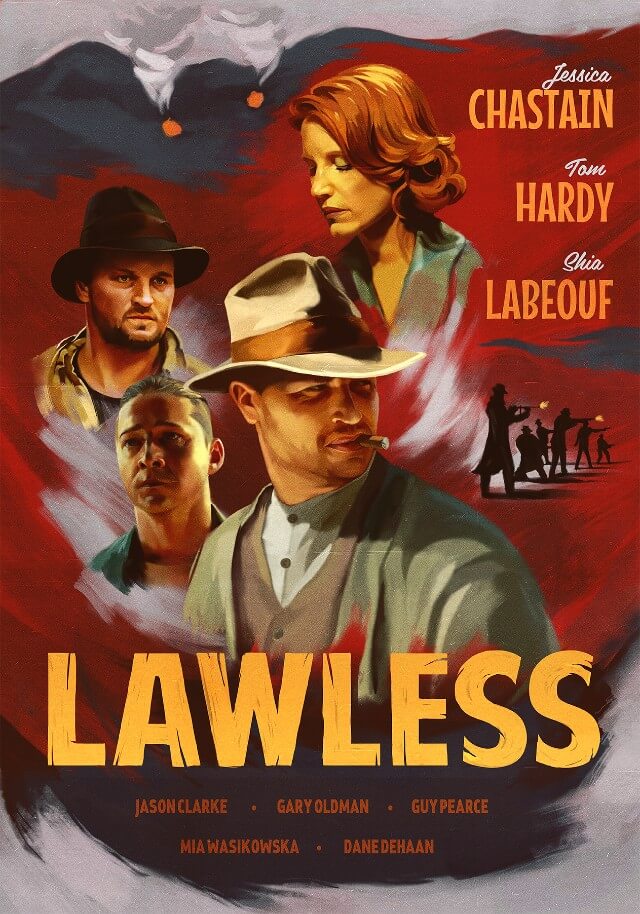 Iconic Movie Poster Remakes: Lawless (2012) Poster by Alexey Kot, Belarus