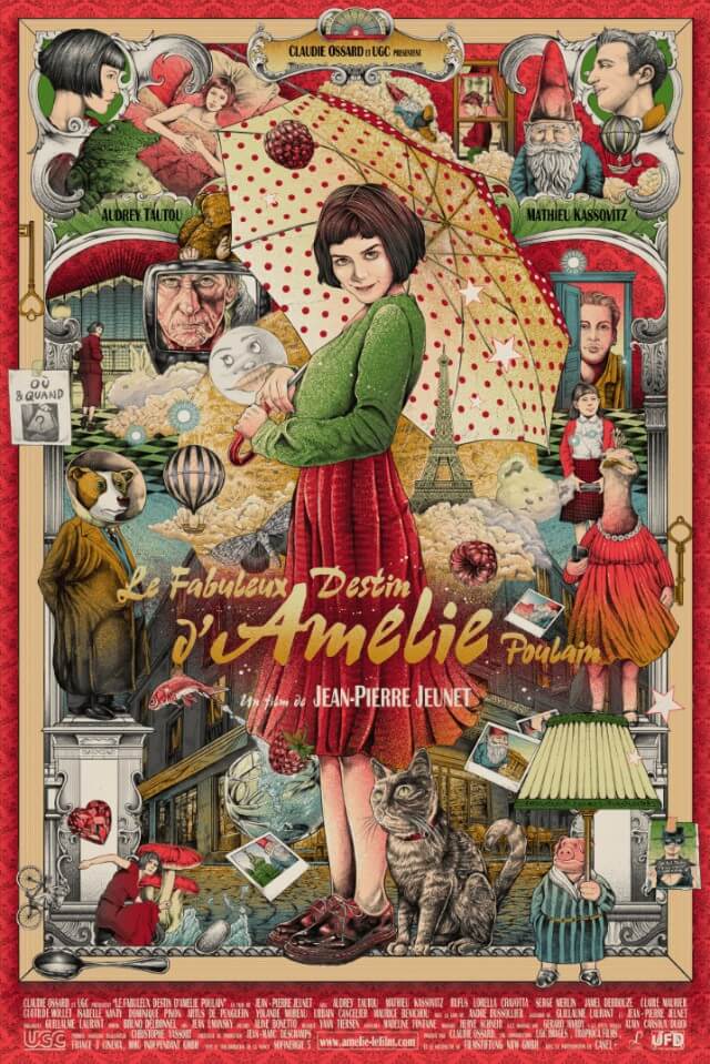 Iconic Movie Poster Remakes: Amélie (2001) Poster by Ise Ananphada, Thailand