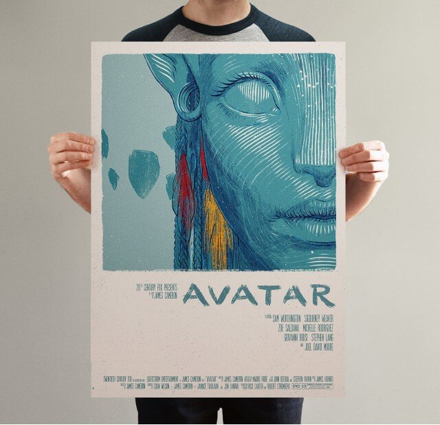 Iconic Movie Poster Remakes: Avatar (2009) Poster by Bartosz Kosowski, Poland