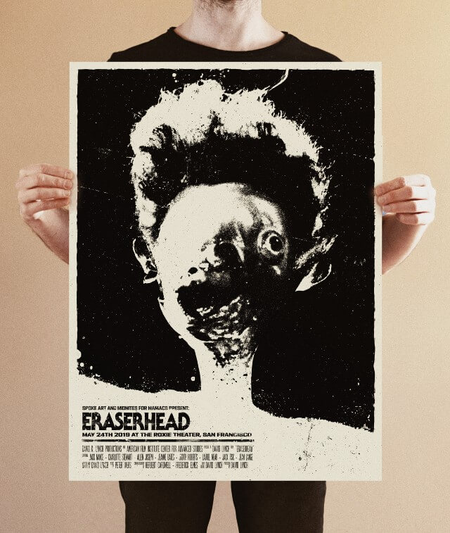 Iconic Movie Poster Remakes: Eraserhead (1977) Poster by Bartosz Kosowski, Poland