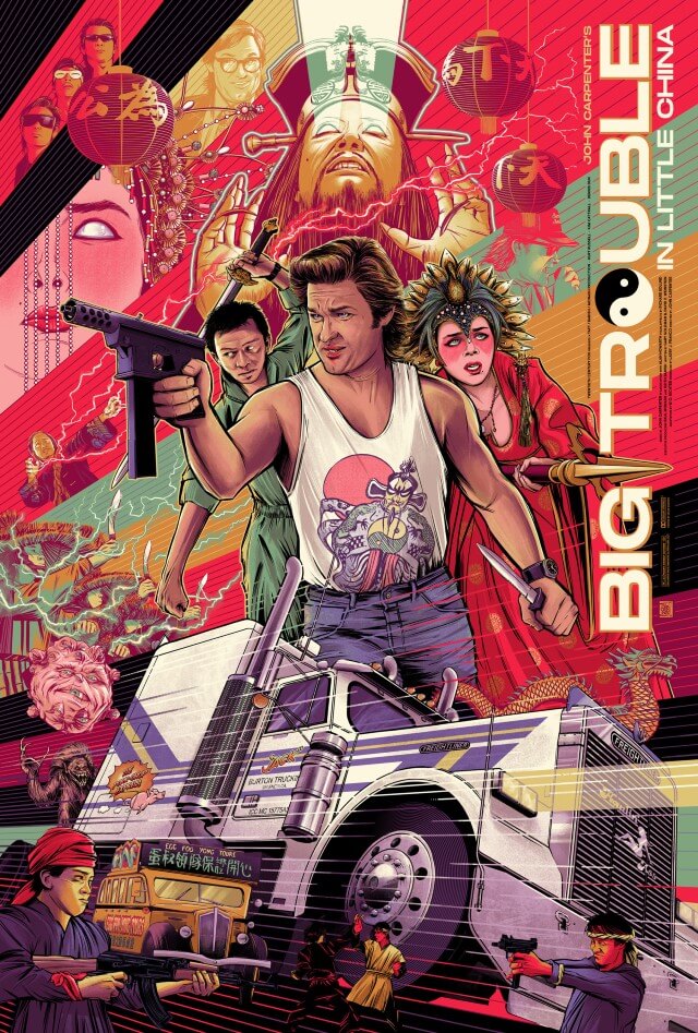 Iconic Movie Poster Remakes: Big Trouble in Little China (1986) Poster by César Moreno, Mexico