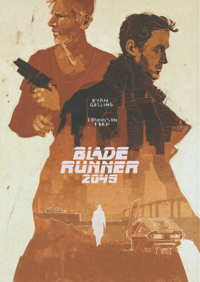 Iconic Movie Poster Remakes: Blade Runner 2049 (2017) Poster by Darya Shnykina, Russia