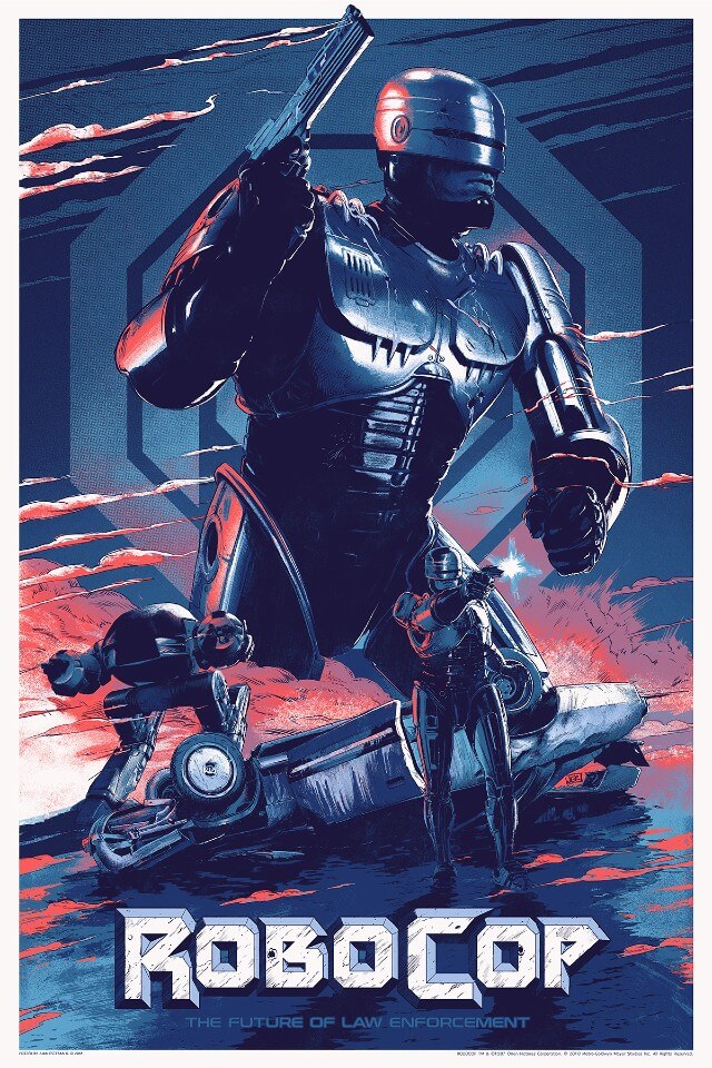 Iconic Movie Poster Remakes: RoboCop (1987) Poster by Juan Esteban Rodríguez, Spain