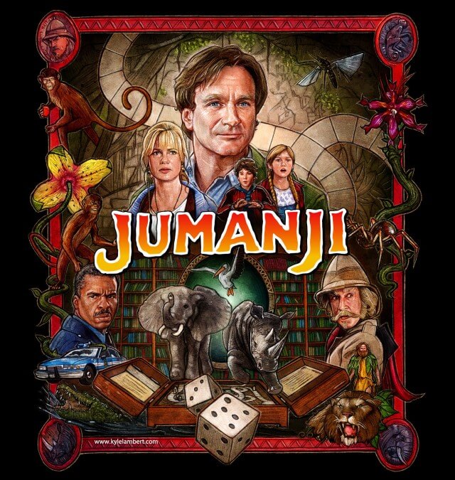 Iconic Movie Poster Remakes: Jumanji (1995) Poster by Kyle Lambert, USA