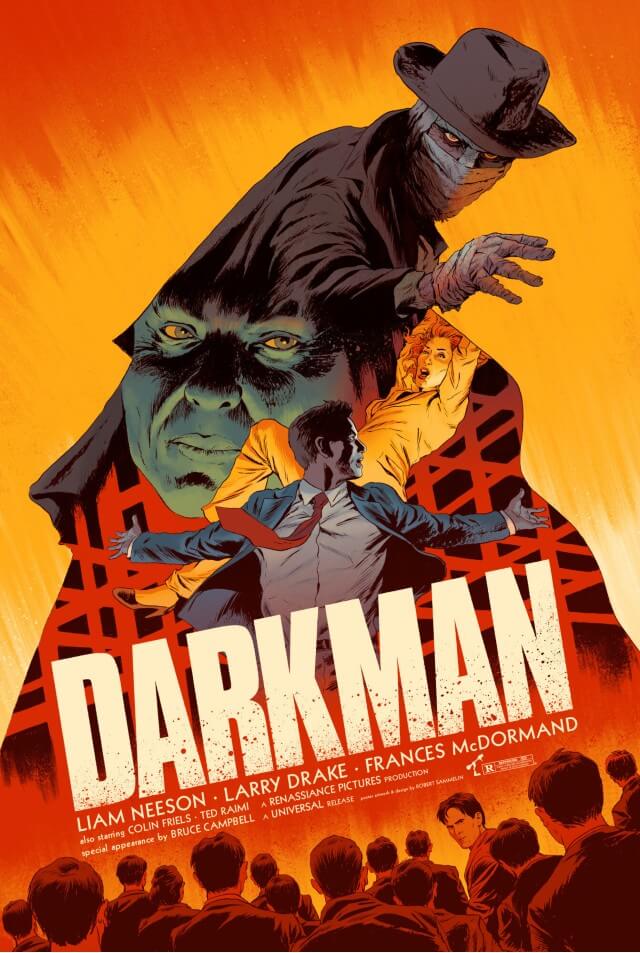 Iconic Movie Poster Remakes: Darkman (1990) Poster by Robert Sammelin, Sweden