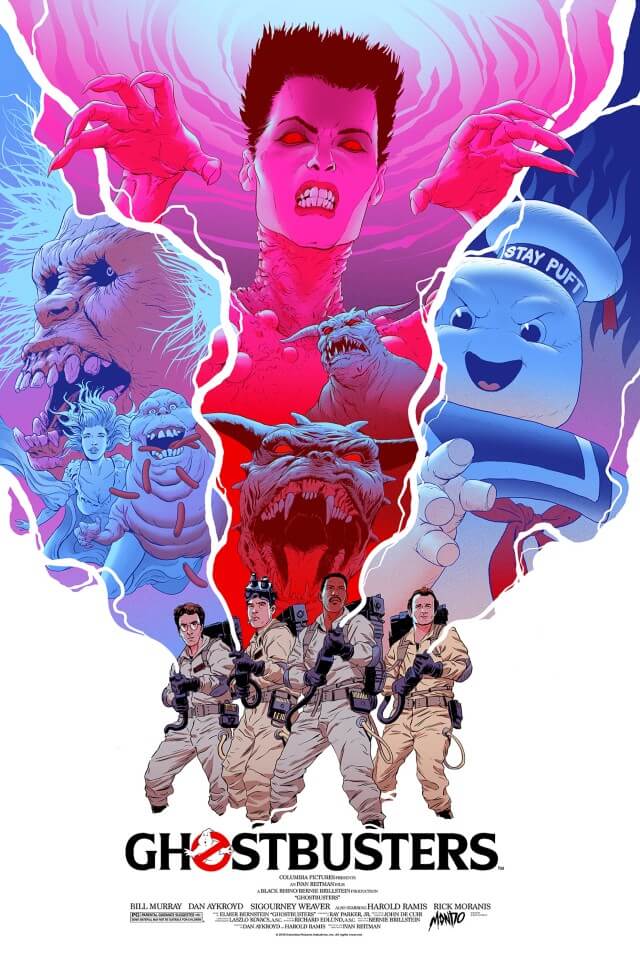 Iconic Movie Poster Remakes: Ghostbusters (1984) Poster by Robert Sammelin, Sweden