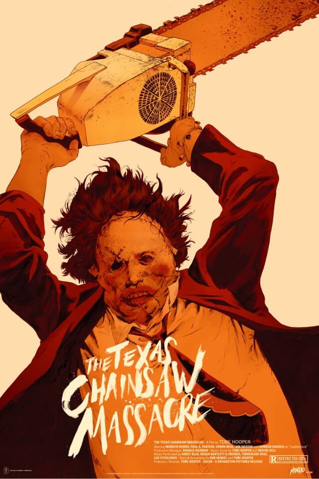 Iconic Movie Poster Remakes: The Texas Chain Saw Massacre (1974) Poster by Robert Sammelin, Sweden