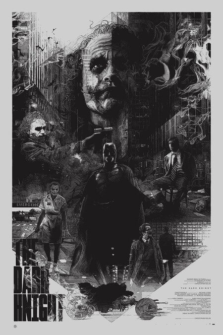 Iconic Movie Poster Remakes: The Dark Knight Trilogy (2005 – 2012) Alternate Poster by Krzysztof Domaradzki, France