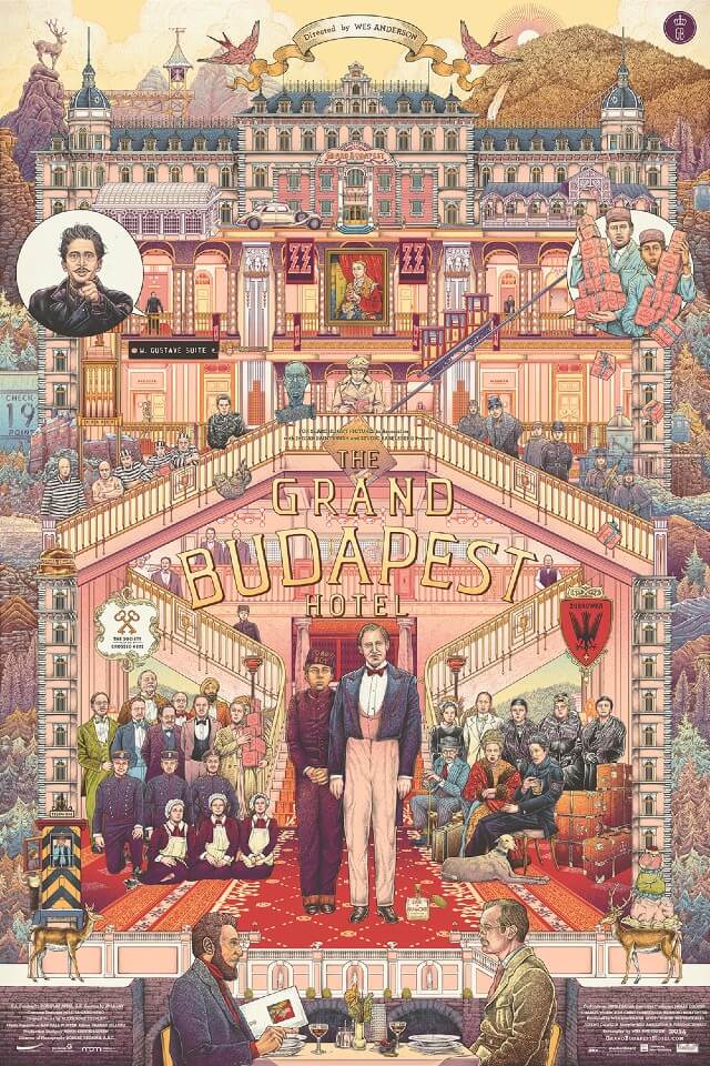 Iconic Movie Poster Remakes: The Grand Budapest Hotel (2014) Poster by Ise Ananphada, Thailand