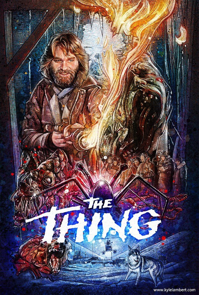 Iconic Movie Poster Remakes: The Thing (1982) Poster by Kyle Lambert, USA