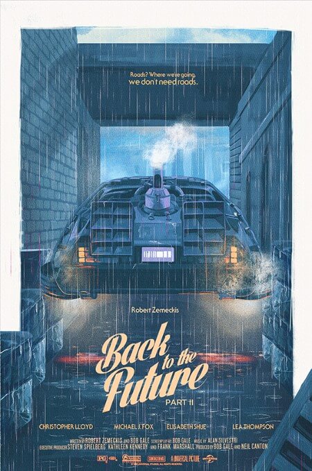 Iconic Movie Poster Remakes: Back to the Future Trilogy Alternate Poster by Nicolas Alejandro Barbera, Argentina