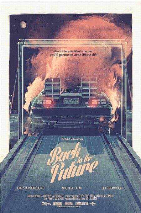 Iconic Movie Poster Remakes: Back to the Future Trilogy Alternate Poster by Nicolas Alejandro Barbera, Argentina