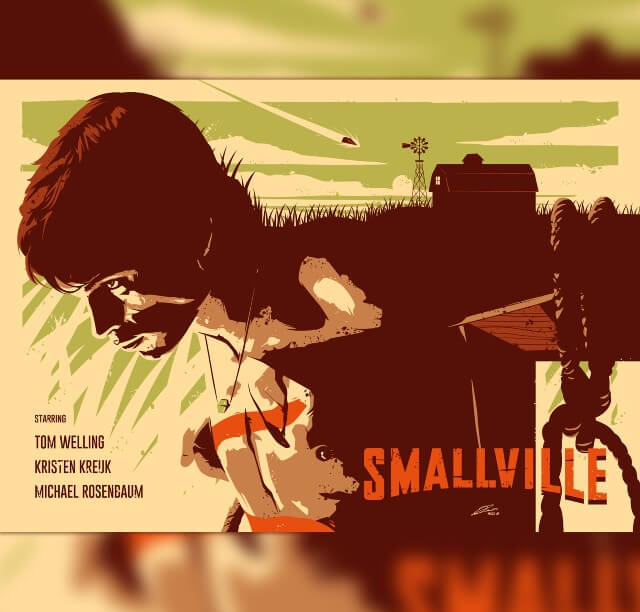 Iconic Movie Poster Remakes: Smallville TV Series (2001 - 2011) Movie Poster by Julien Rico Jr, France