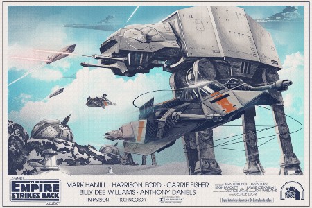 Iconic Movie Poster Remakes: Star Wars Trilogy (1977 – 1983) Empire Strikes Back Alternate Poster by Nicolas Alejandro Barbera, Argentina