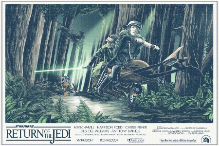 Iconic Movie Poster Remakes: Star Wars Trilogy (1977 – 1983) Return of the Jedi Alternate Poster by Nicolas Alejandro Barbera, Argentina