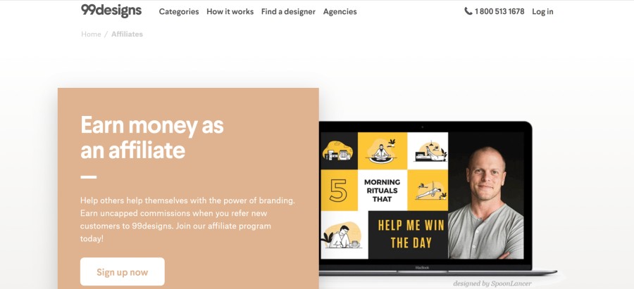 99designs Affiliate Program on 25 Best Gig Economy App Affiliate Programs for 2021 by Huntlancer
