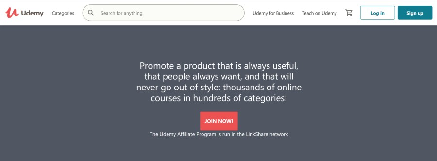 Udemy Affiliate Program on 25 Best Gig Economy App Affiliate Programs for 2021 by Huntlancer