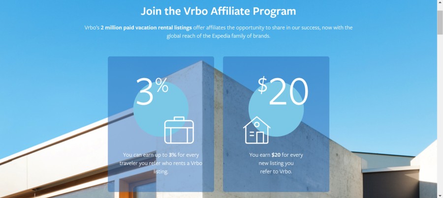 Vrbo Affiliate Program on 25 Best Gig Economy App Affiliate Programs for 2021 by Huntlancer